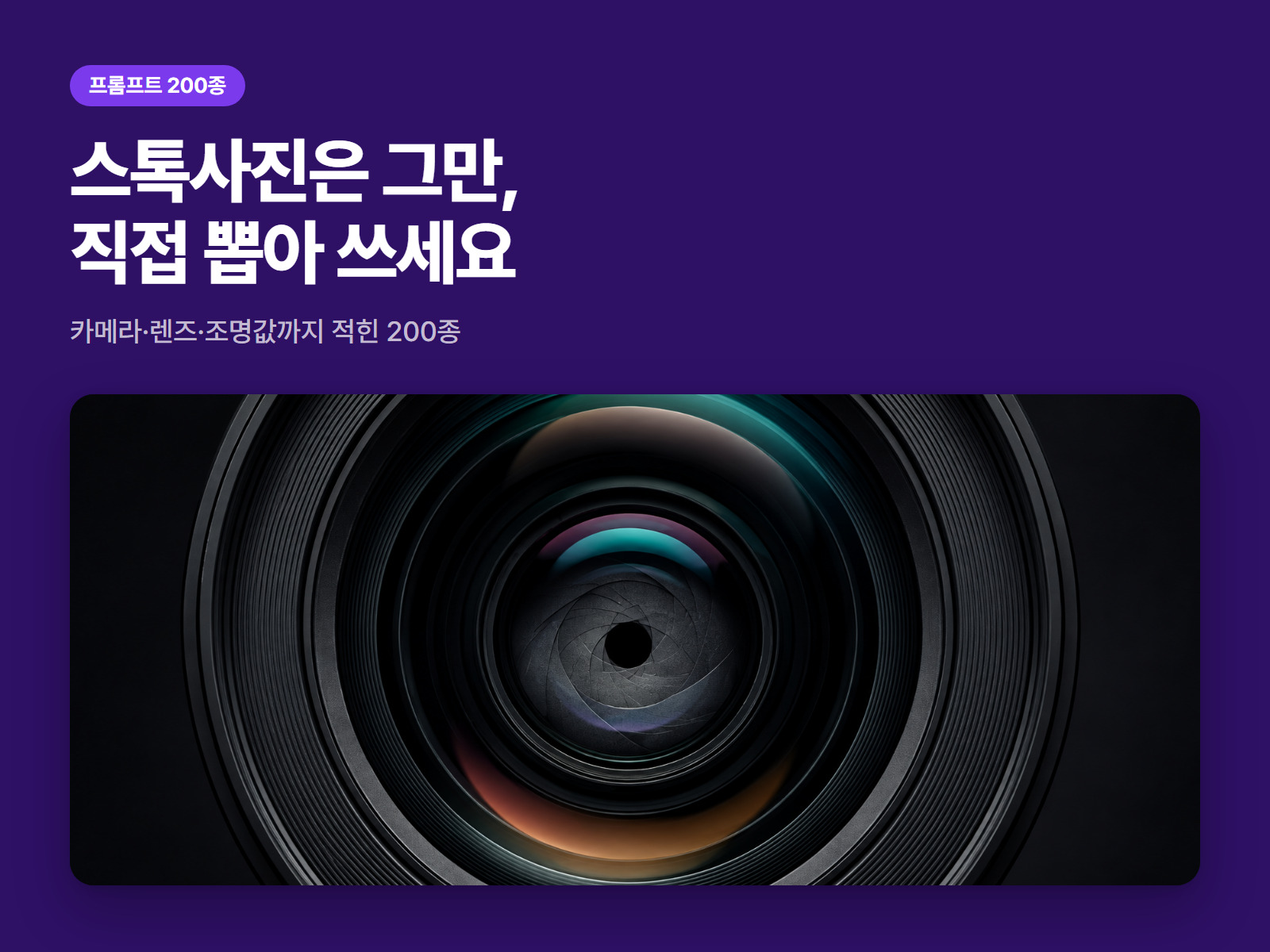 초실사 인물·제품 사진 이미지 프롬프트 200종 패키지